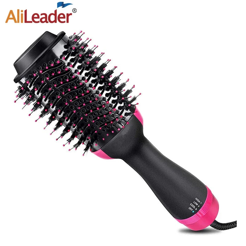 4-in-1 Hot Air Brush – Dryer, Straightener & Curler