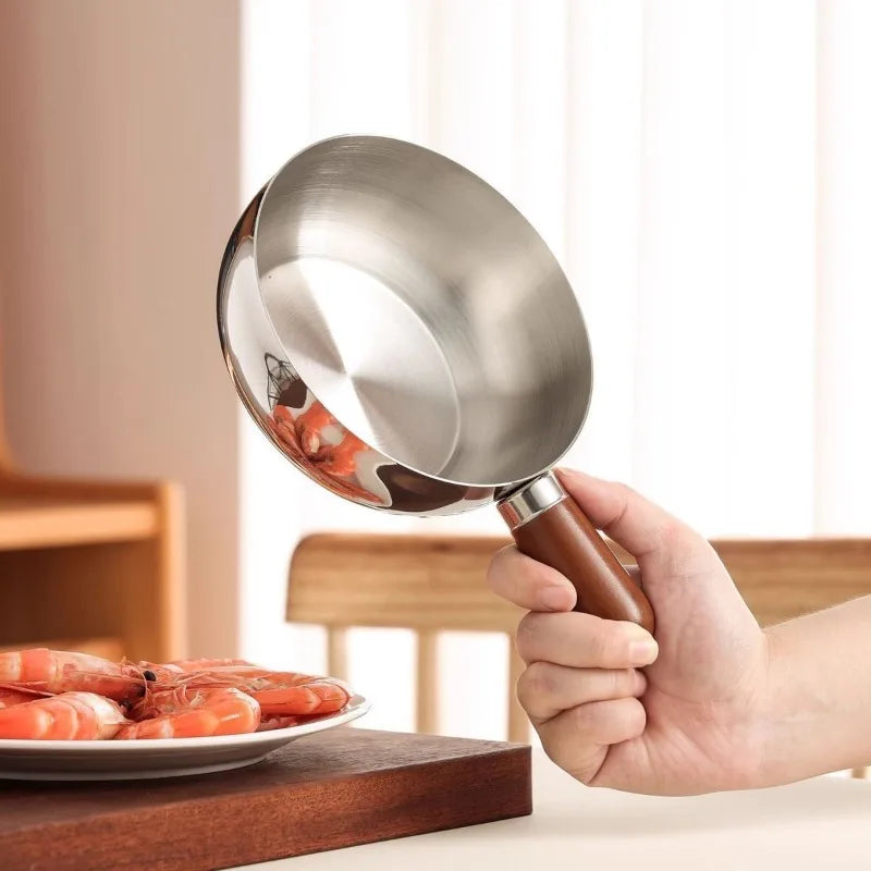 Stainless Steel Small Cooking Pot | Milk & Noodle Pot for One