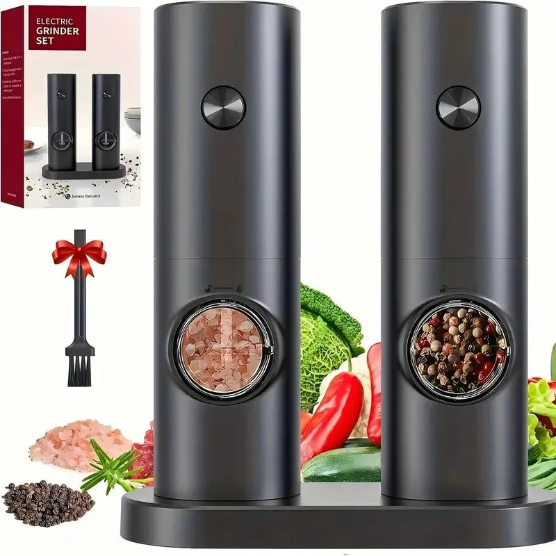 Rechargeable Electric Salt & Pepper Grinder | Top-Fill