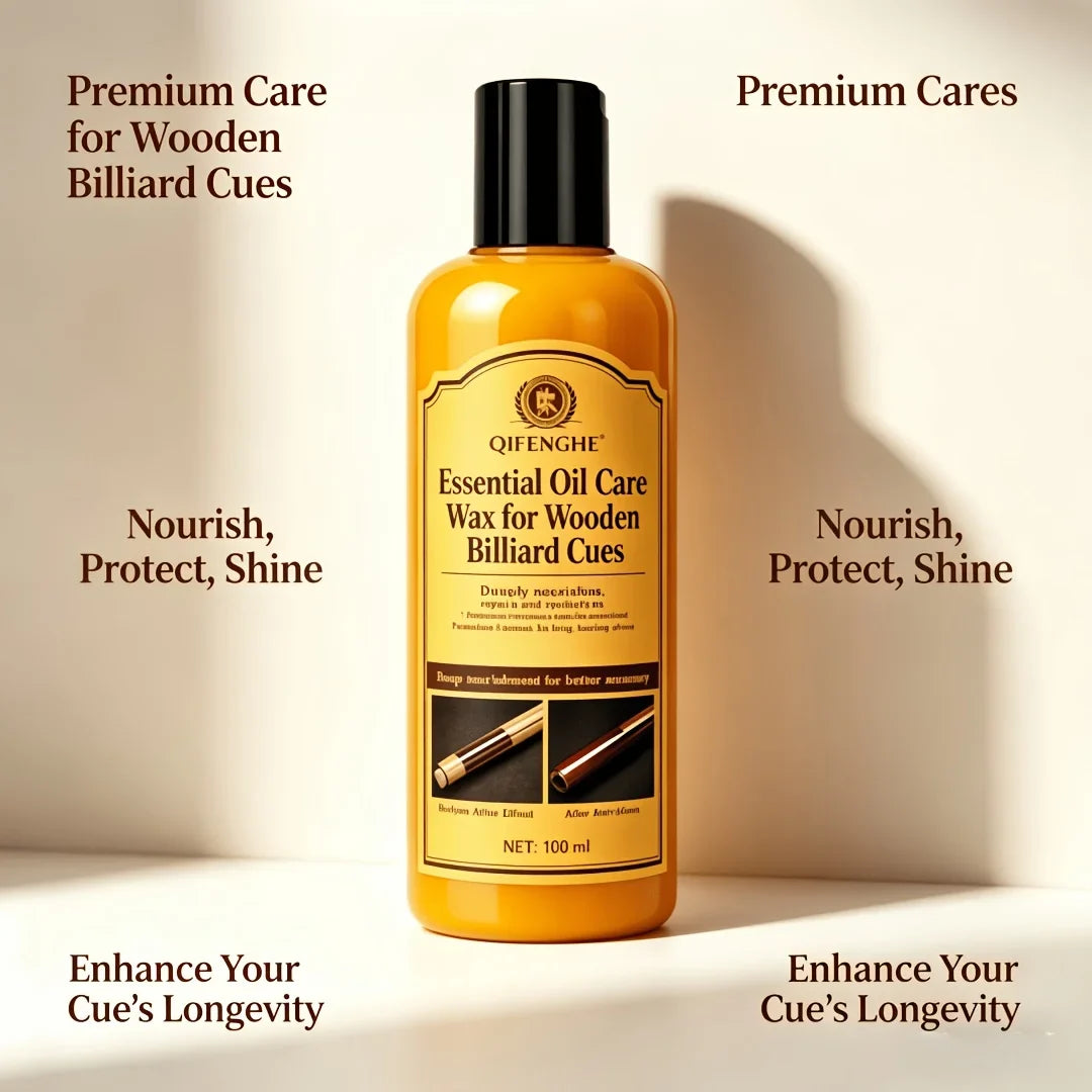 Billiard Cue Wax – Essential Oil Wood Polish & Restorer