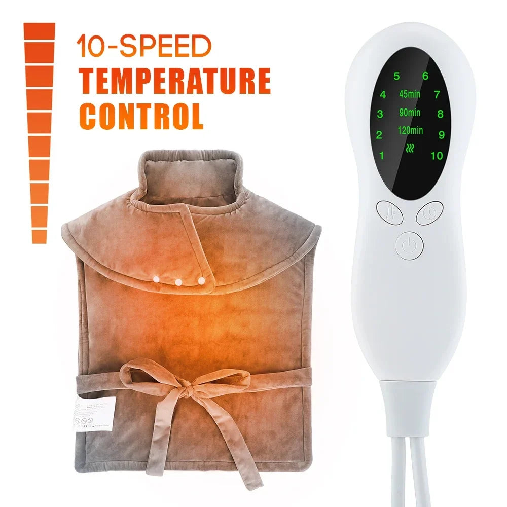 Hailicare Electric Heated Shawl – 10 Temps & Auto-Off Timer