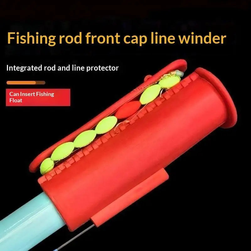 5-Pack Silicone Fishing Rod Tip Covers & Line Winder Plugs