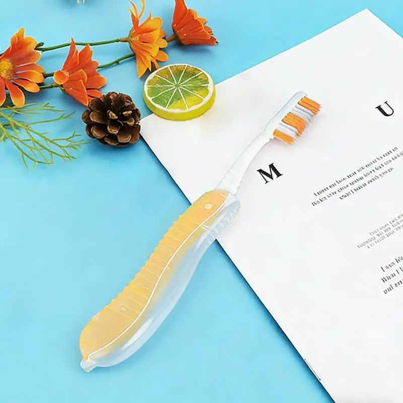 Foldable Travel Toothbrush – Portable Folding Brush for Camping