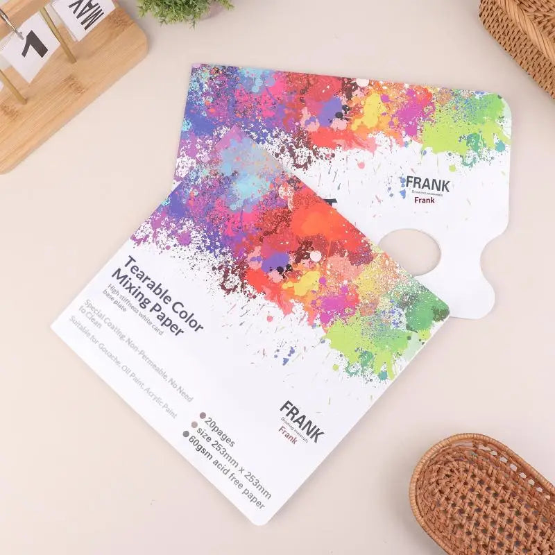 Disposable Tear-Off Palette Paper – Acrylic, Oil & Watercolor