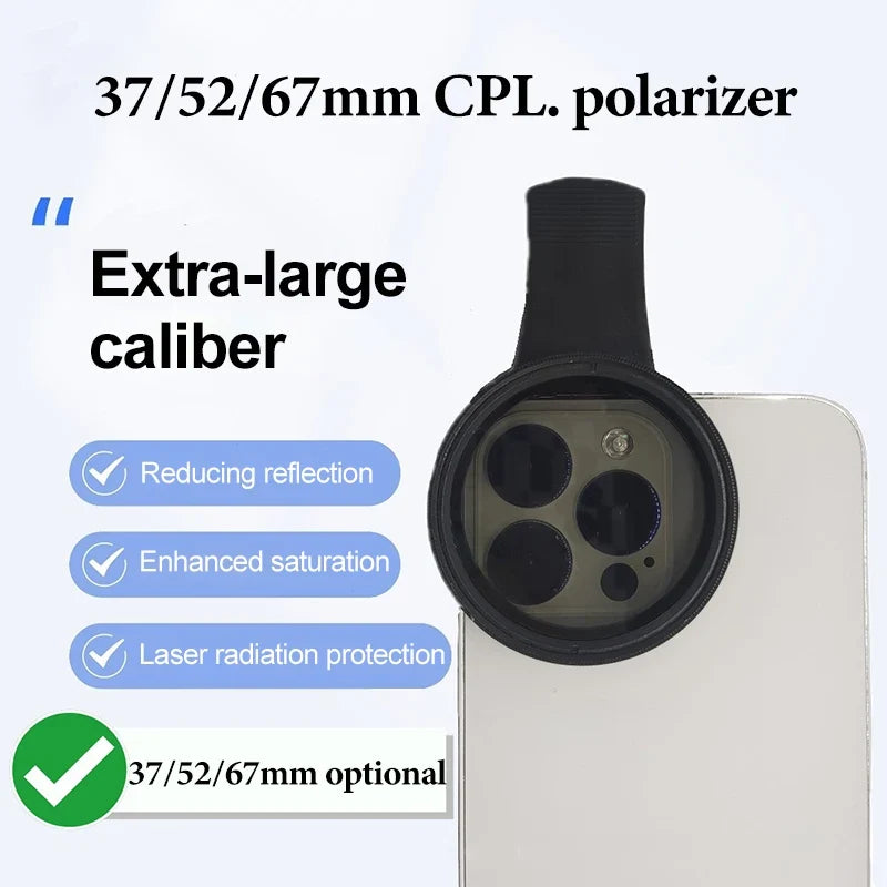 Mobile Phone Polarizer Camera Lens Cellphone CPL Scenery Anti-laser
