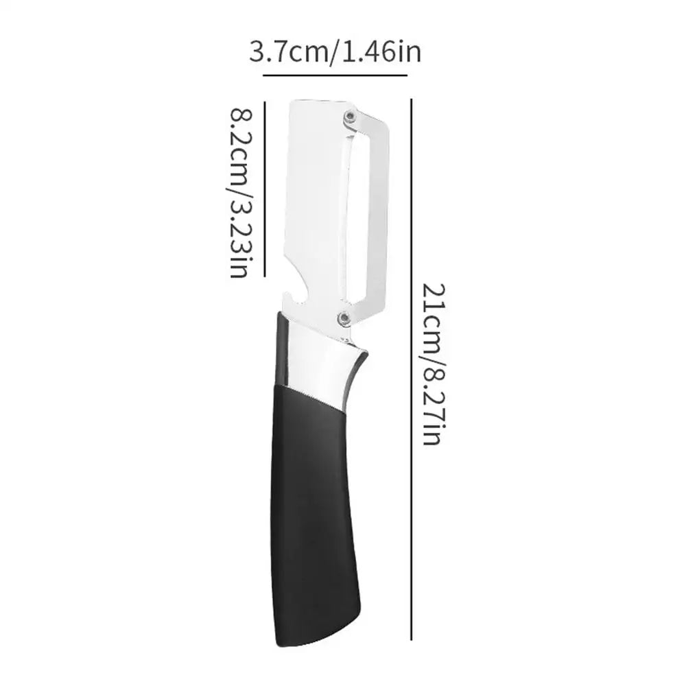 Stainless Steel Peeler Wooden Handle | Multifunctional Kitchen Tool