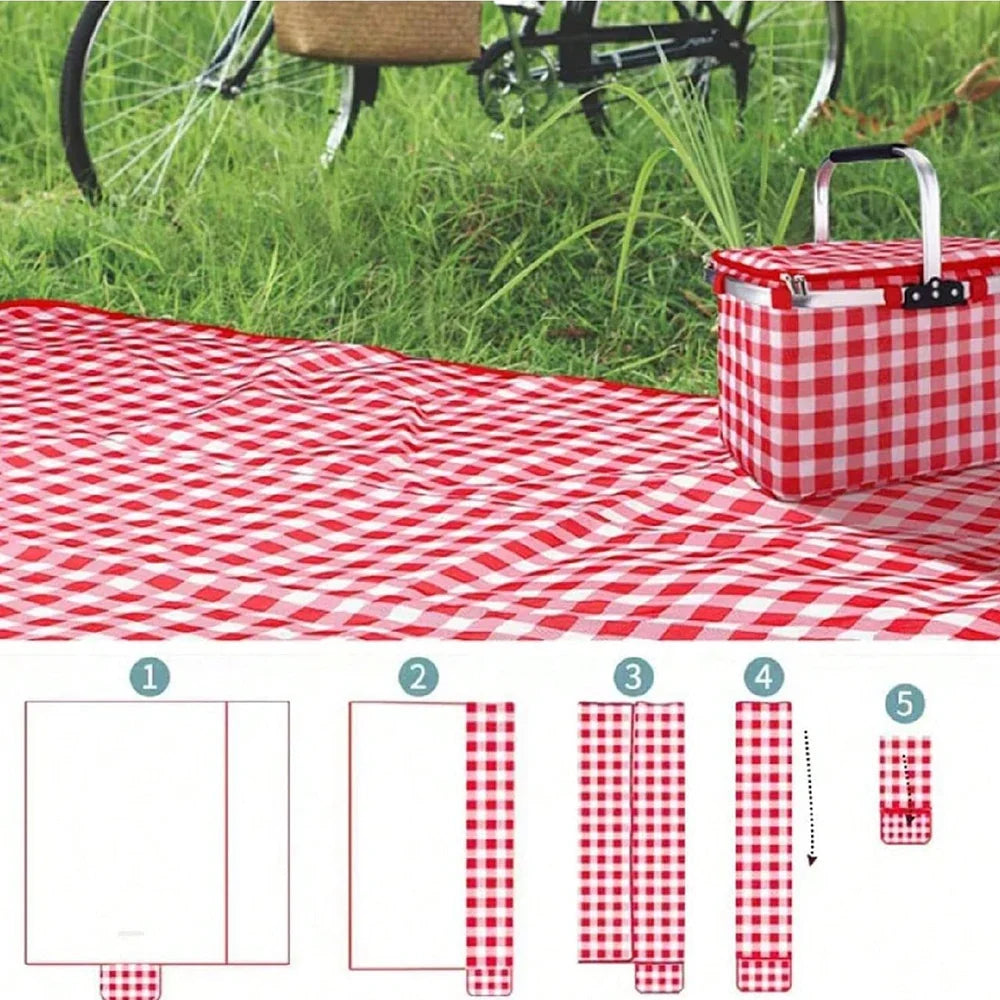 Waterproof Sandproof Picnic Blanket – Large Camping & Beach Mat