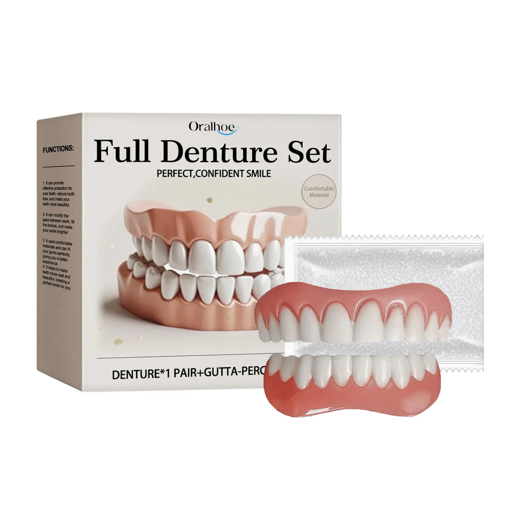 Silicone Denture Reliner Set – Upper & Lower Custom Fit Kit