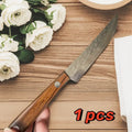 Damascus Chef Knife Set – Handmade Wood Handle | 1/2/4 Pack