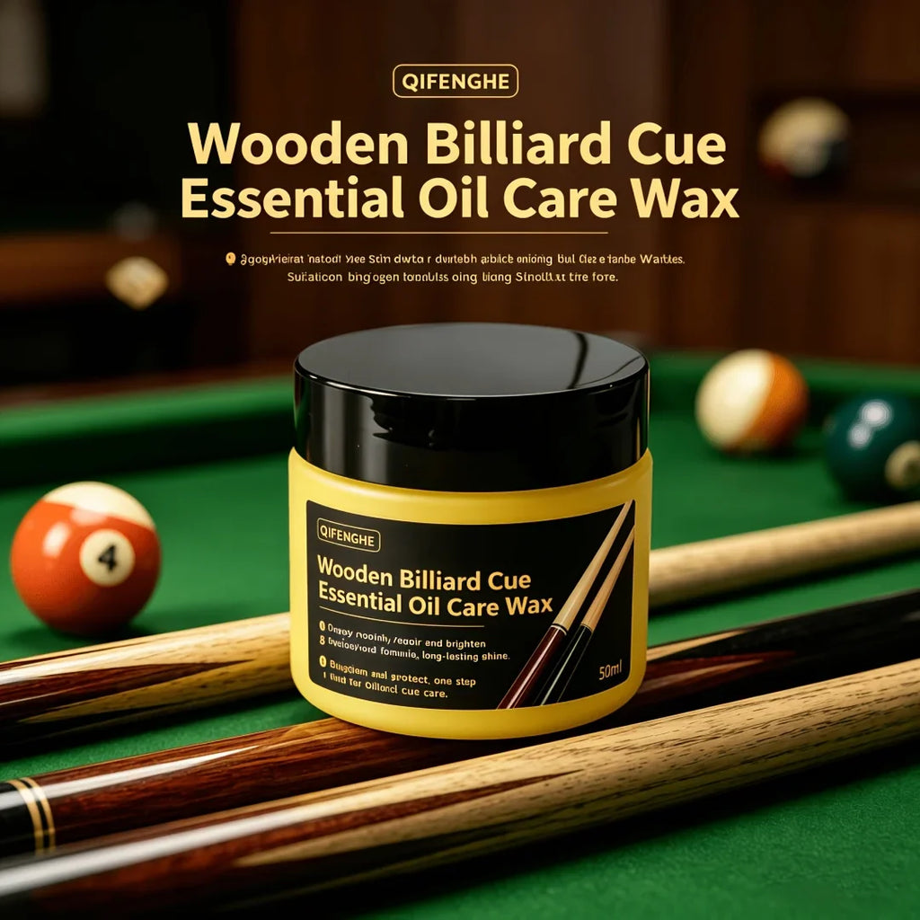Essential Oil Care Wax for Wooden Billiard Cues | Polish & Shine