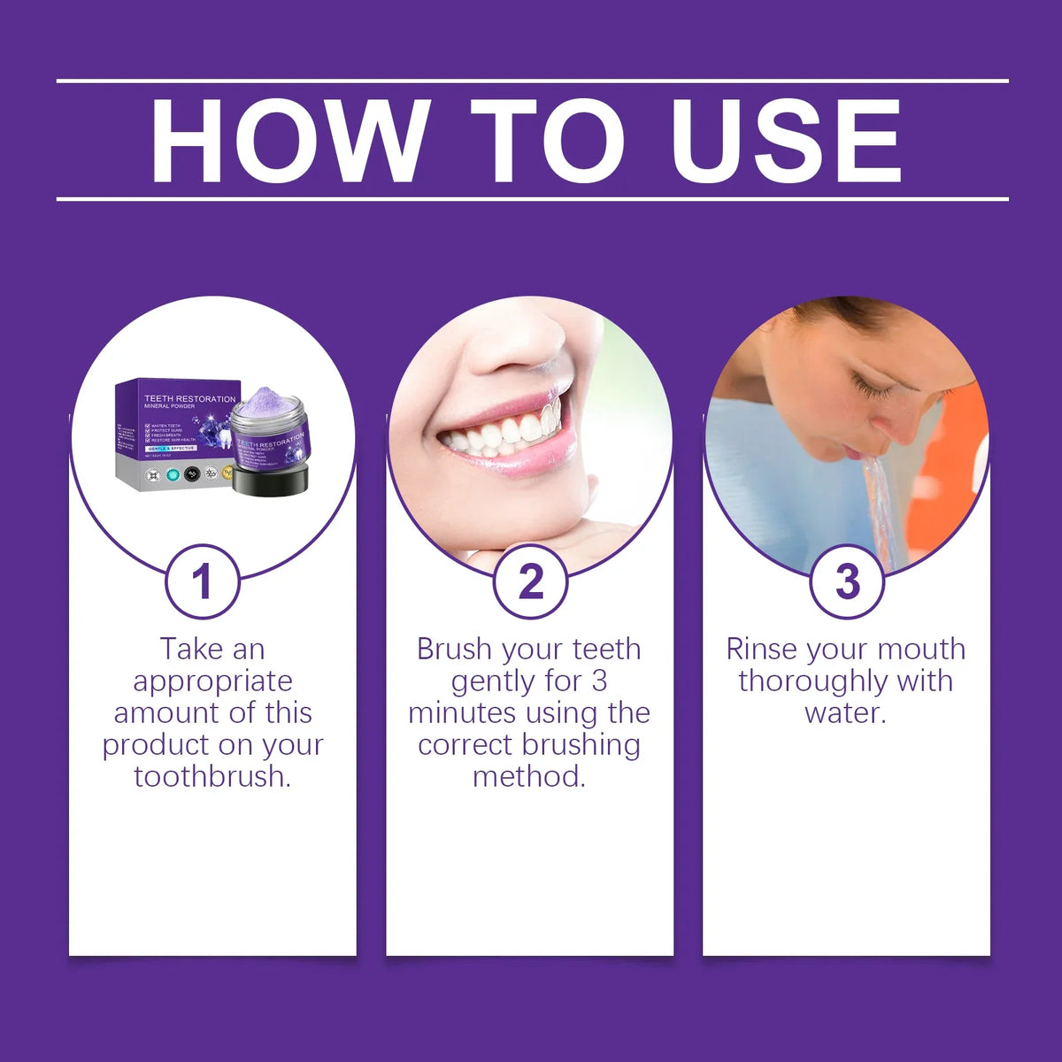 Purple Tooth Powder – Whitening, Plaque & Gum Care | 50g