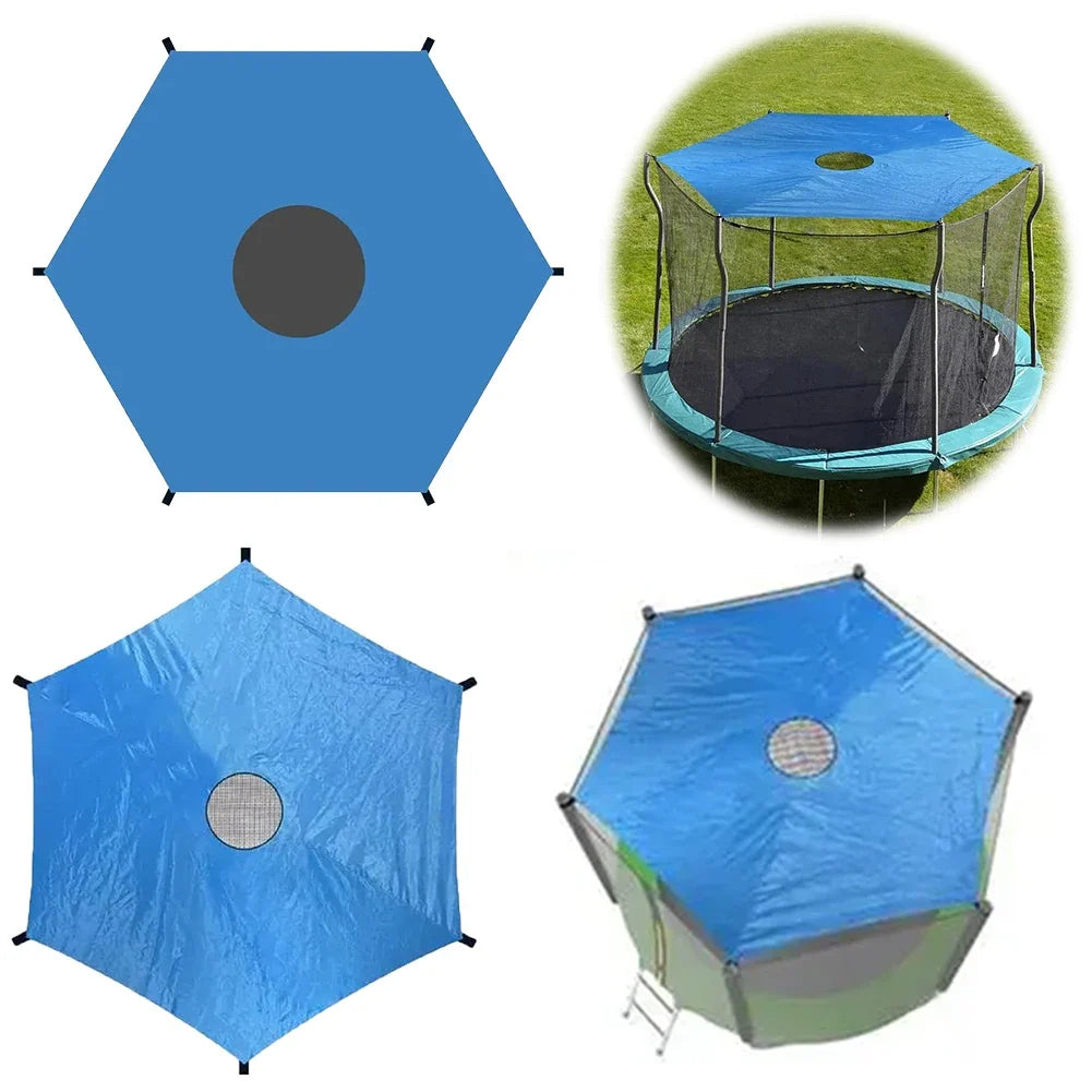 6 8 10ft Trampoline Shade Cover Anti-UV Trampolines Canopy Sunshade