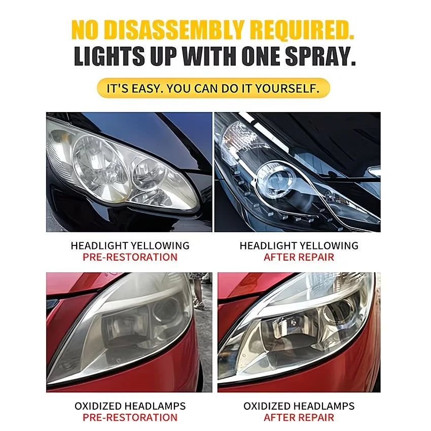 Car Headlight Restoration Kit – Polish & Lens Cleaner 150ml