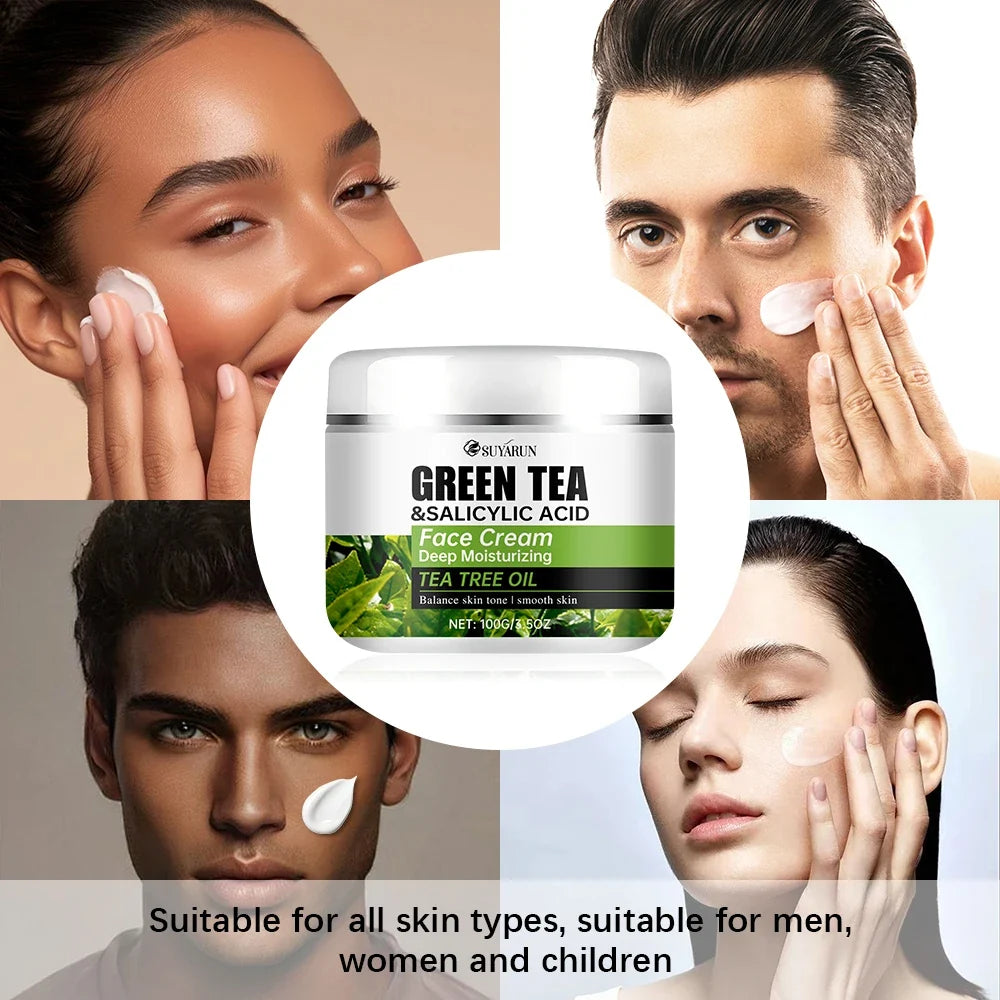 SUYARUN Tea Tree & Salicylic Acid Face Cream | Oil Control