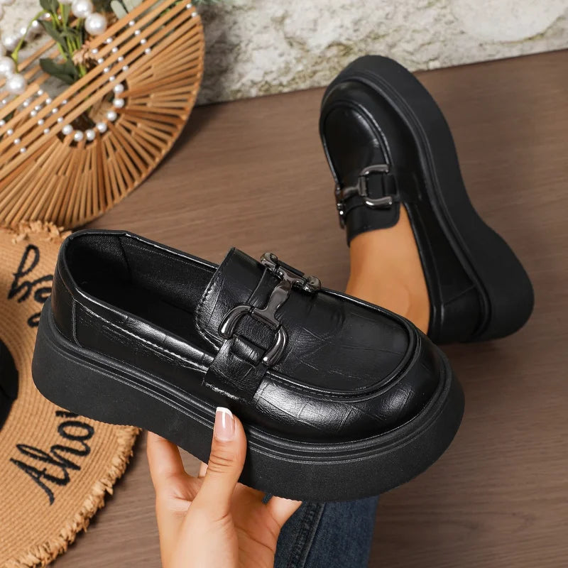 UXST Women's Round Toe Slip-On Loafers – Casual Flat Shoes