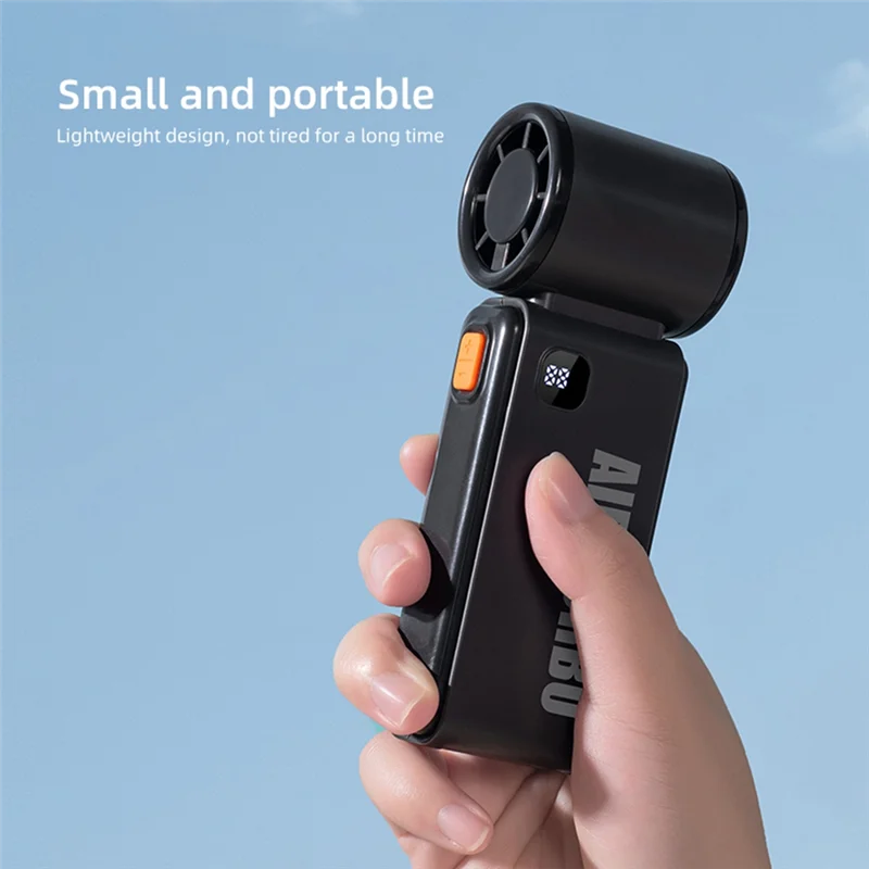 URGGU Mini Handheld Fan – USB Rechargeable, Digital Display