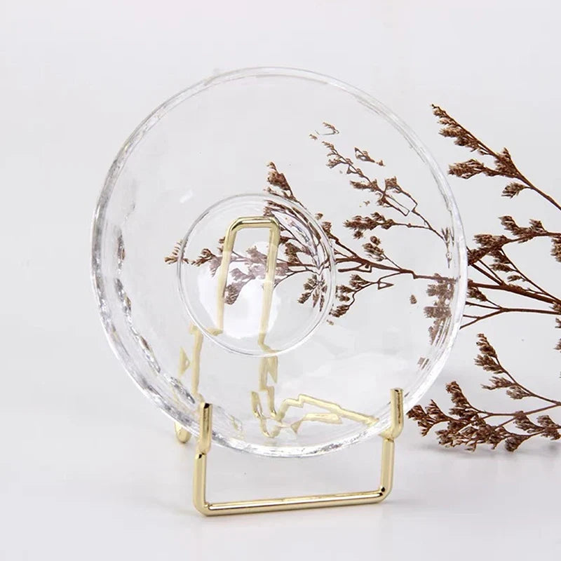 Metal Easel Display Stand for Crystals, Geodes & Minerals