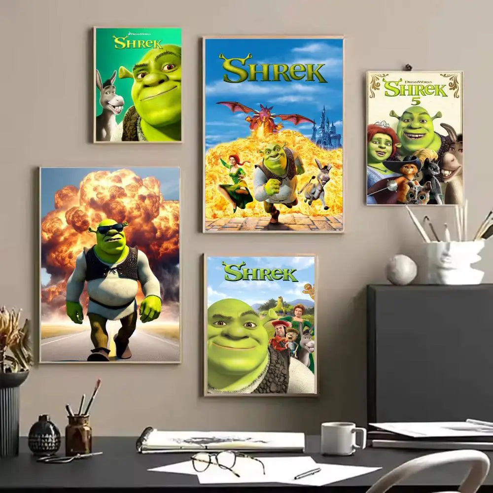 Funny Cartoon Canvas Poster – Unframed Wall Art | Home Décor
