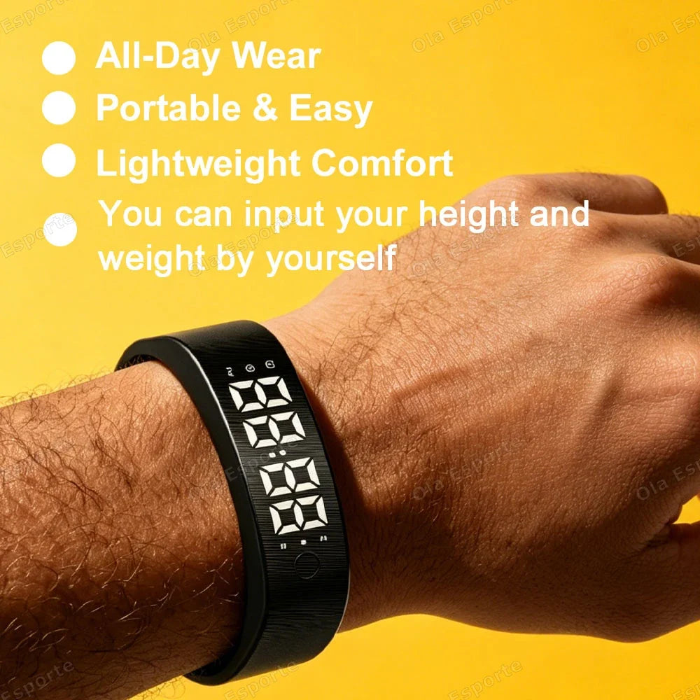 HW12 Vibrating Alarm Clock Smart Bracelet | Silent Wake-Up Band