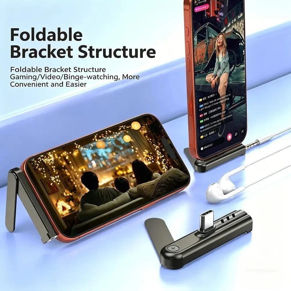 USB-C to 3.5mm Headphone Adapter | Folding Type-C AUX Jack