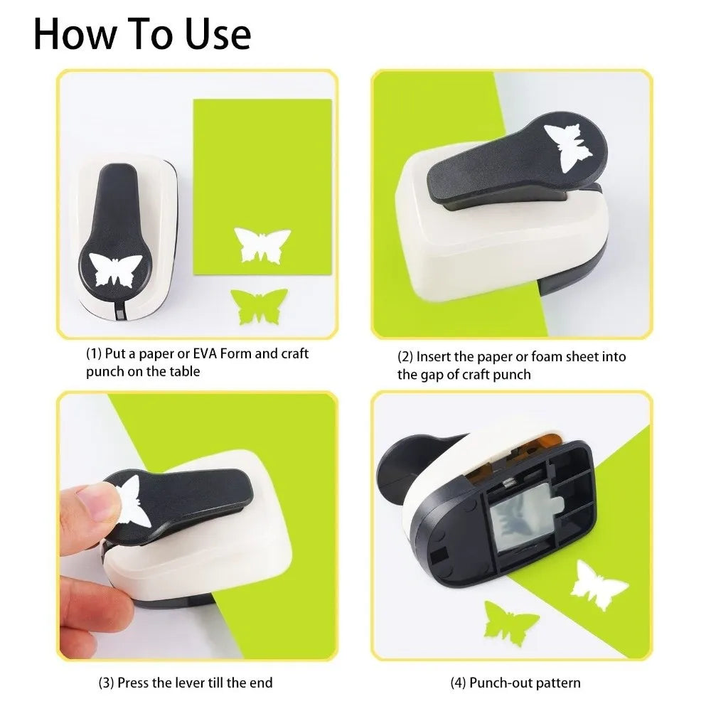 Shape Hole Punch 9/16/25mm – Round Paper Punch for DIY Crafts