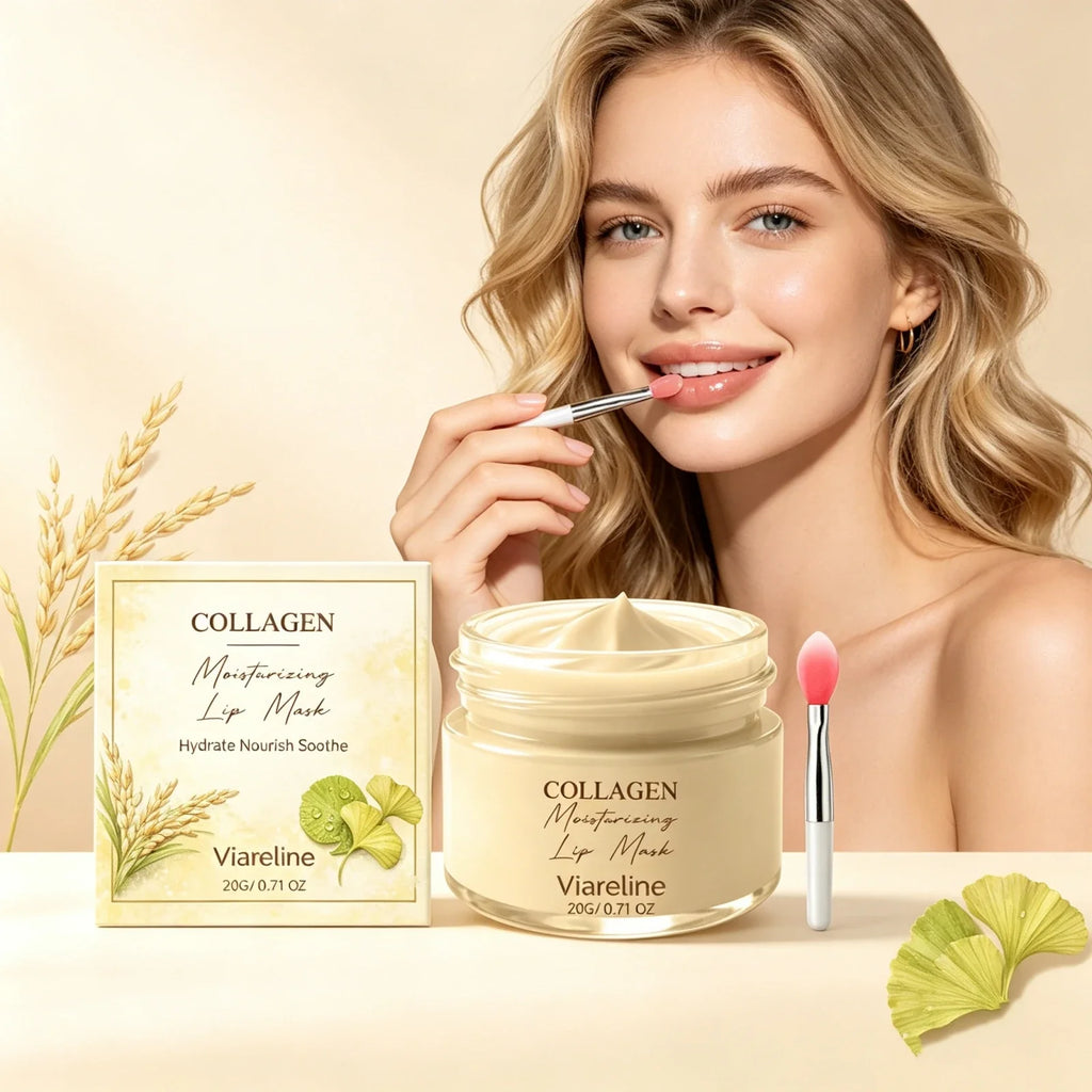 Viareline Collagen Hydrating Lip Mask + Applicator | 20g
