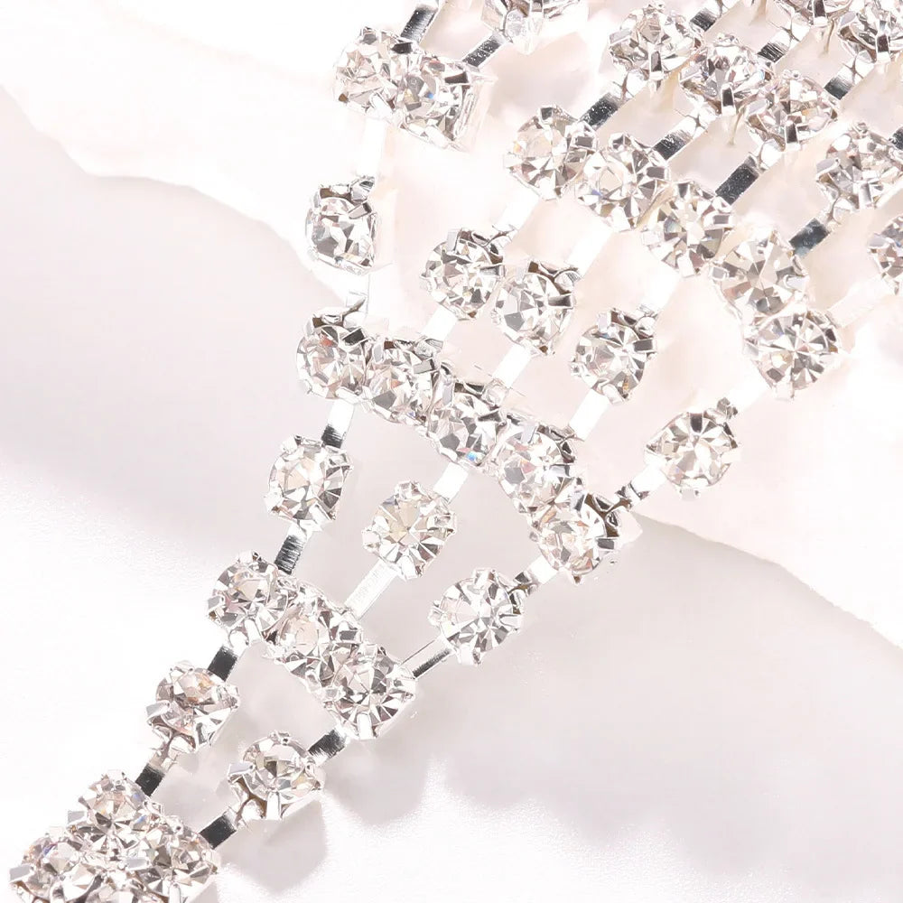 Rhinestone Heart Belly Chain | Crystal Waist Body Jewelry