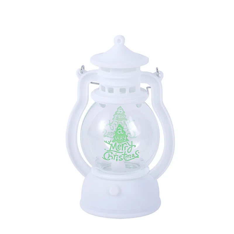 Christmas Decoration Led Light Small Oil Lamp Desktop Hand Window