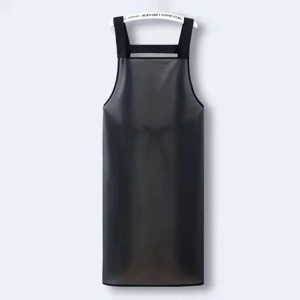 Waterproof PVC Kitchen Apron – Oil & Dirt Resistant, Transparent