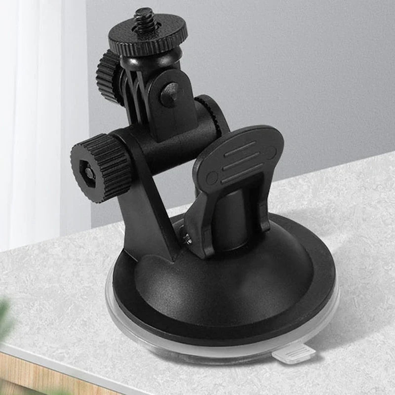 Action Camera Suction Cup Mount – 360° Car Windshield Holder