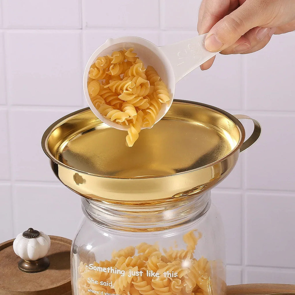 3-Piece Stainless Steel Canning Funnels with Strainer | Wide Mouth