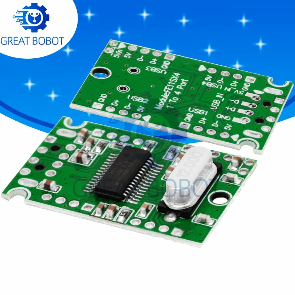 USB 2.0 Hub Module – 1-to-4 Port Expansion Adapter Board