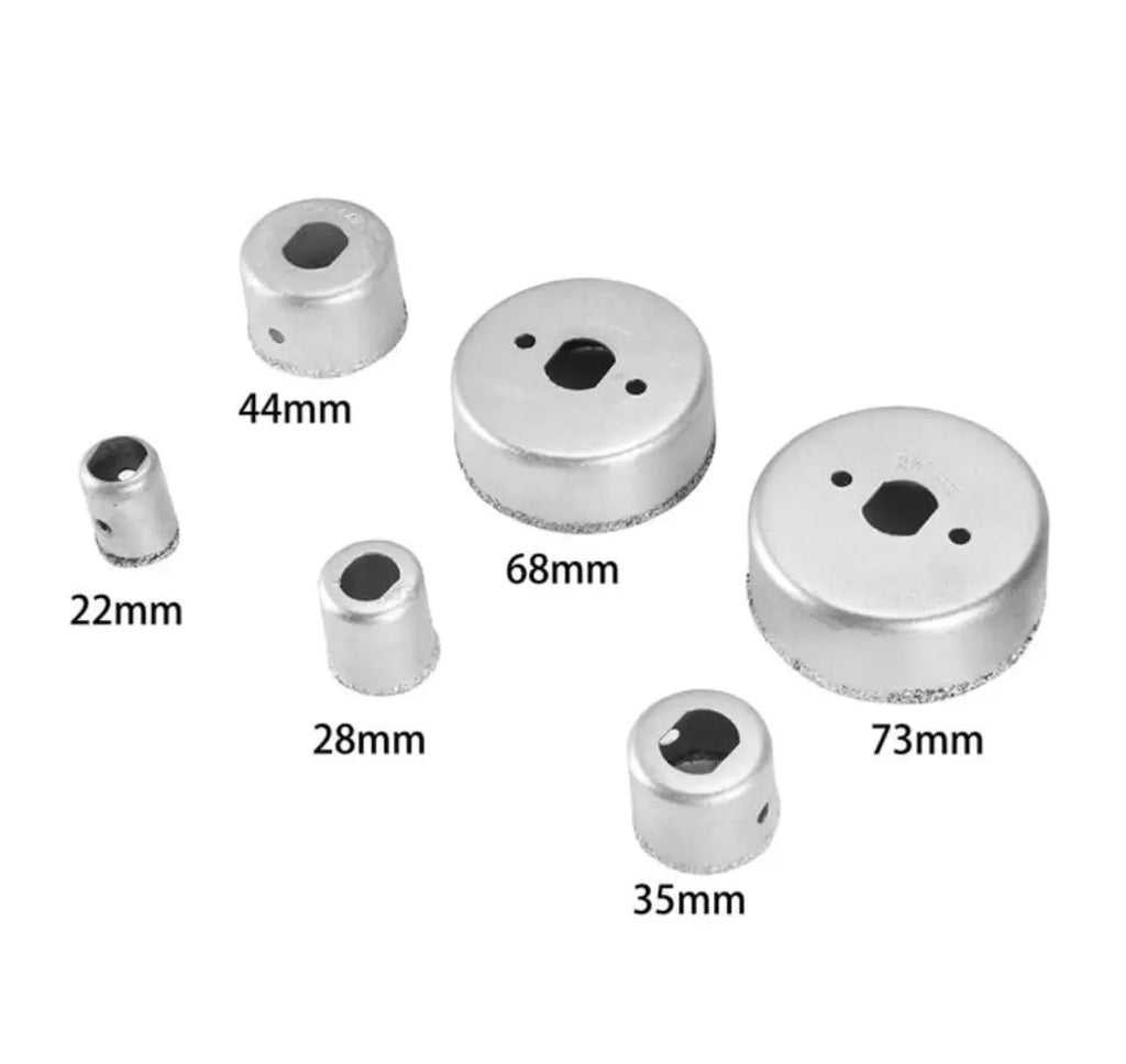 9-Pc Diamond Core Drill Bit Hole Saw Kit – Tile & Stone