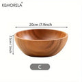 Acacia Wood Salad Bowl – Eco-Friendly Fruit & Serving Bowl