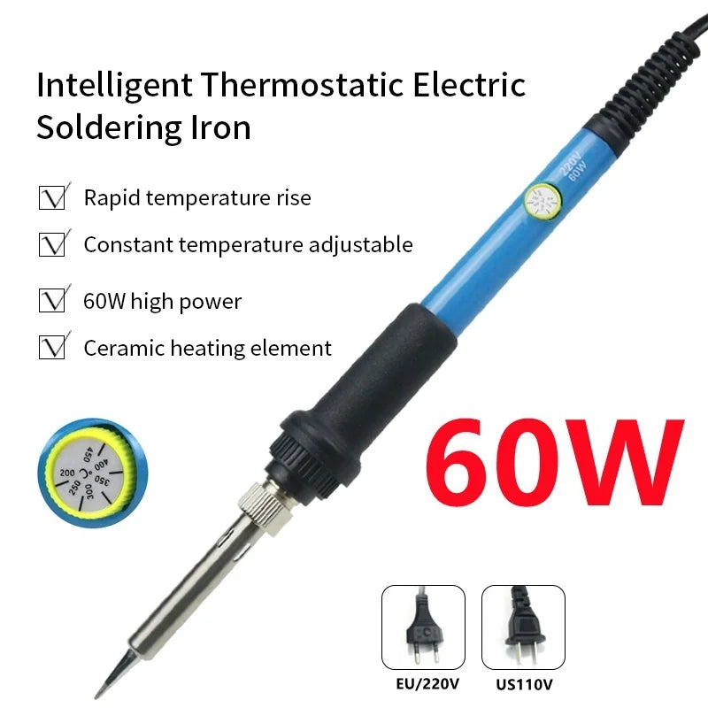 60W Adjustable Soldering Iron 110V/220V with Stand – SLADE 908