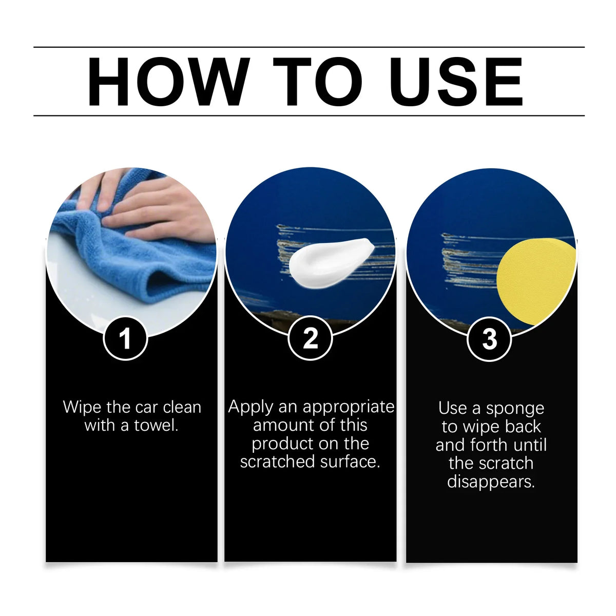 Homonth Car Scratch Repair Wax Kit | Polish & UV Protection