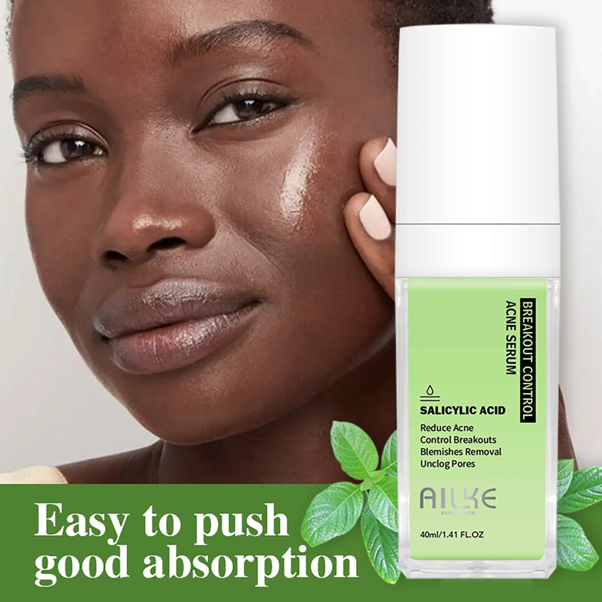 AILKE Acne Face Care Set – Cream, Serum & AHA Soap | All Skin