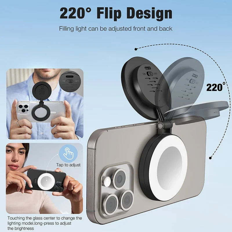 Mirror Light Cell Phone Led Mobile Selfie Ring Lamp Video Shooting