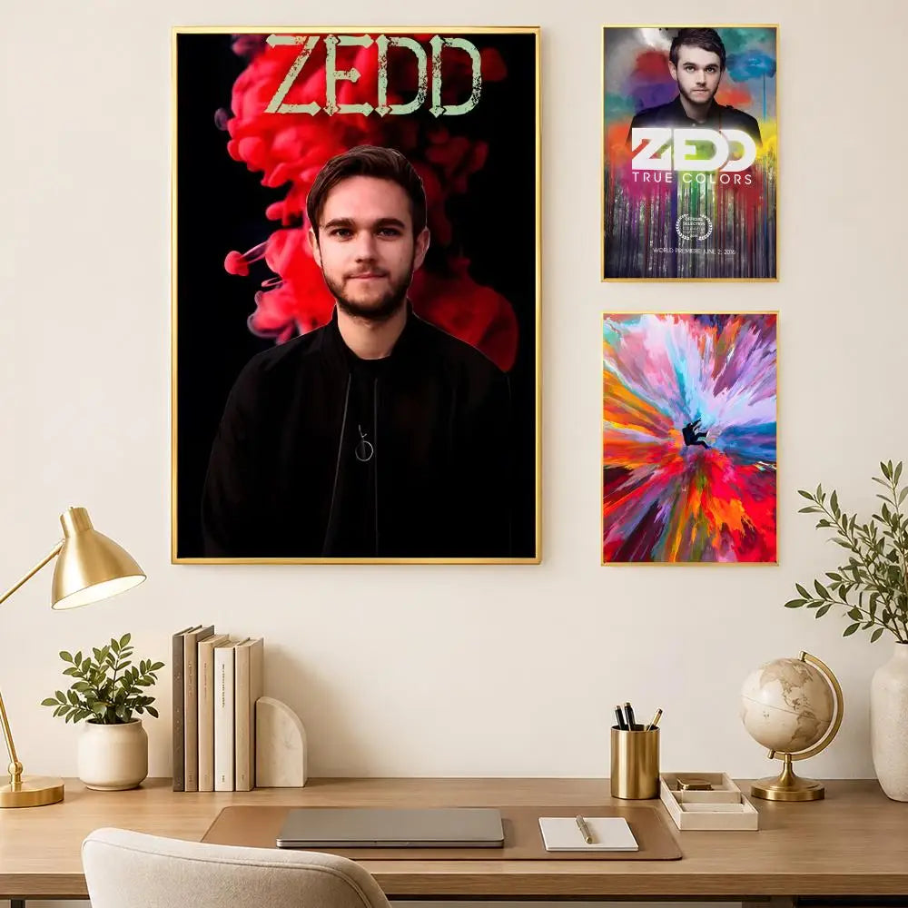 Zedd HD PVC Self-Stick Wall Art Poster | Waterproof Music Decor