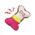 Squeaky Plush Bone Dog Chew Toy – Small & Medium Breeds