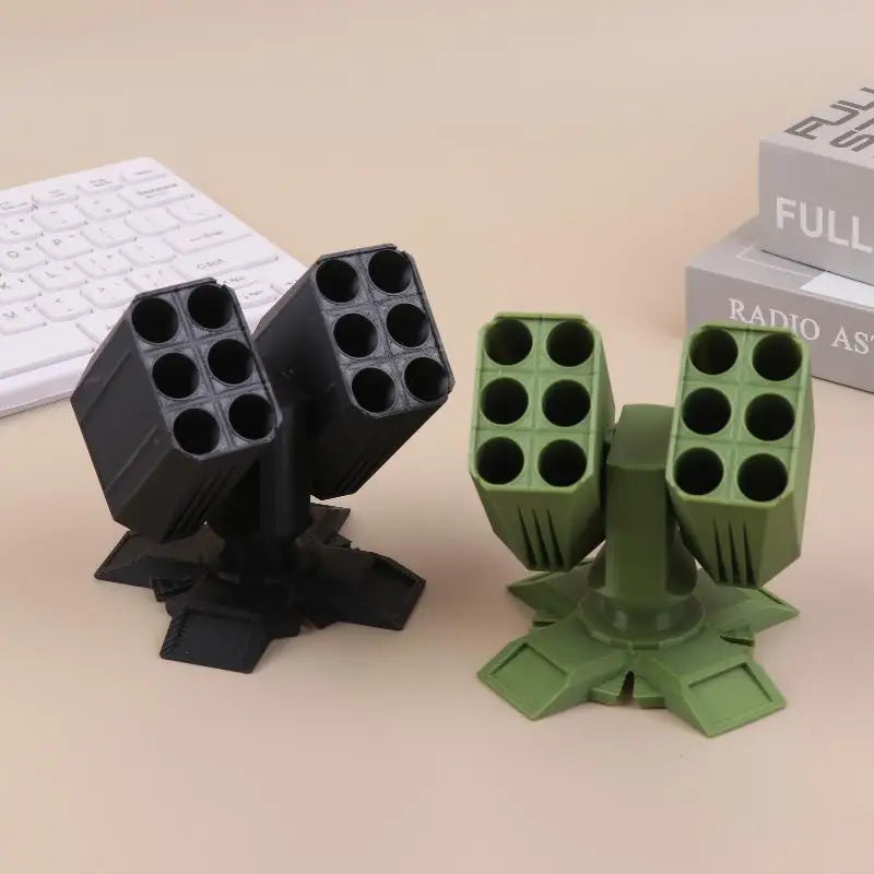 3D Printed Missile Launcher Pen Stand | Novelty Desk Organizer