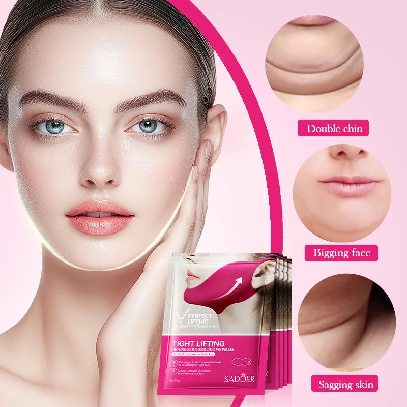 V-Shape Facial Lifting Gel Mask – Chin & Cheek Firming