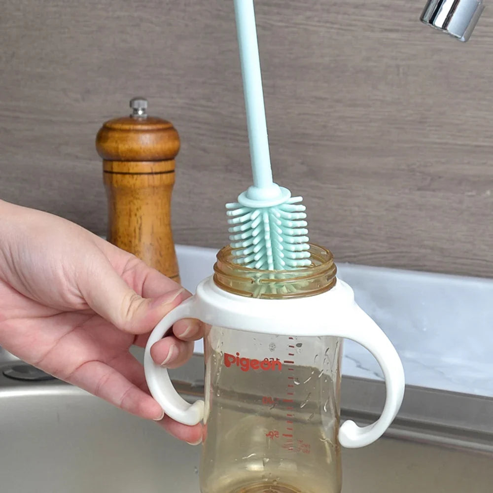 Silicone Baby Bottle Brush Set – Long Handle, BPA-Free