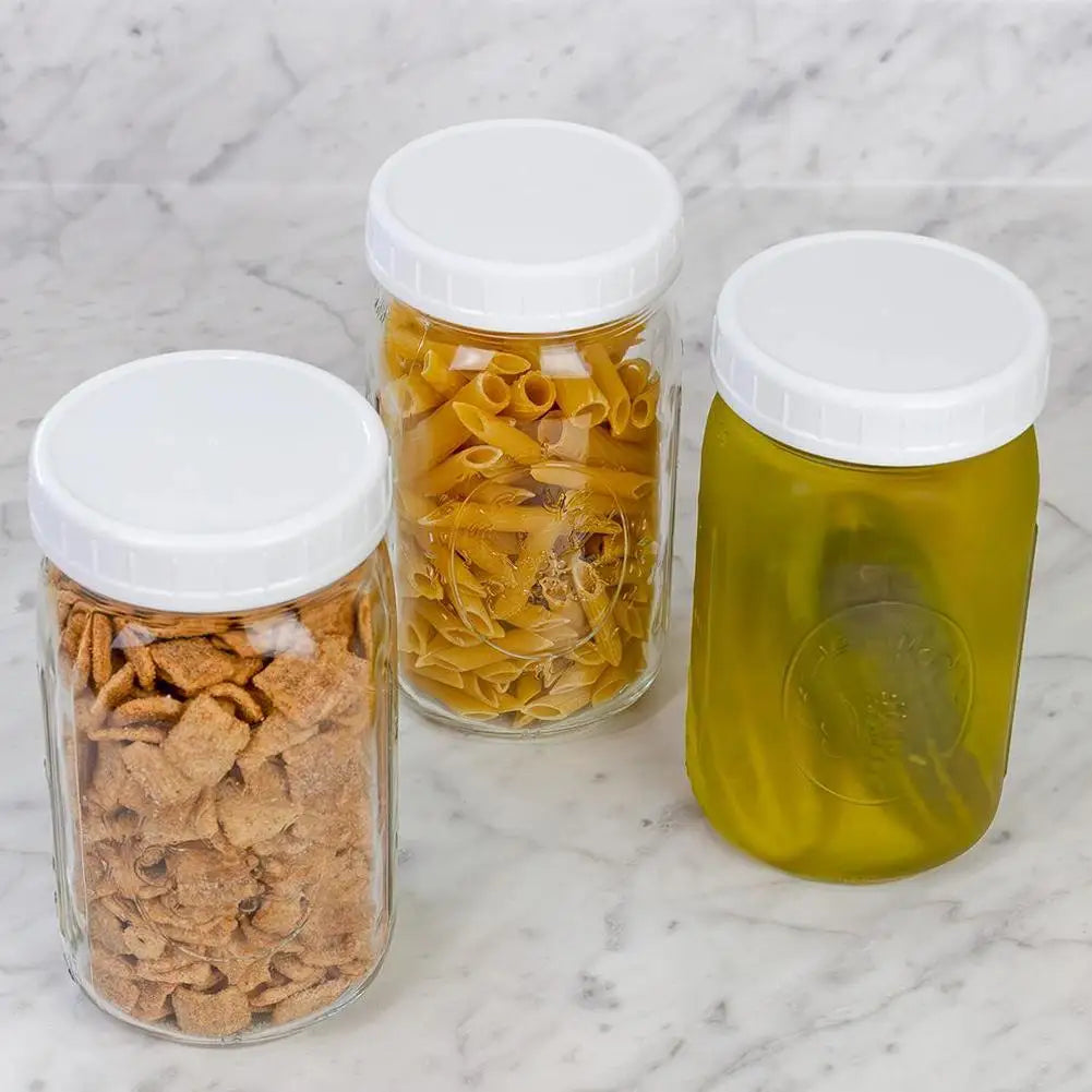 86mm Wide Mouth Mason Jar Lids – Reusable Leak-Proof Seal