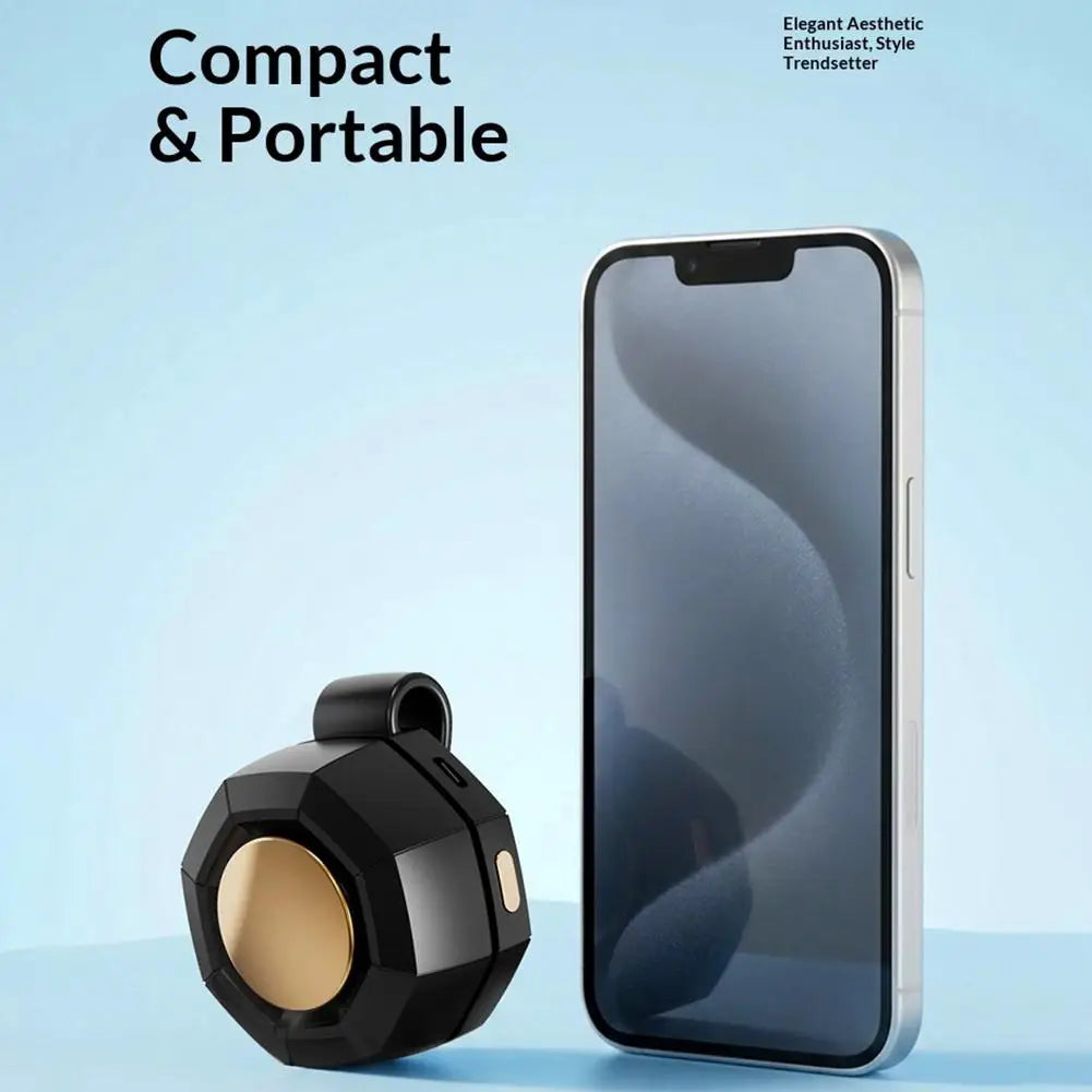 Portable Mini Clip-on Bladeless Fan Rechargeable Rotatable