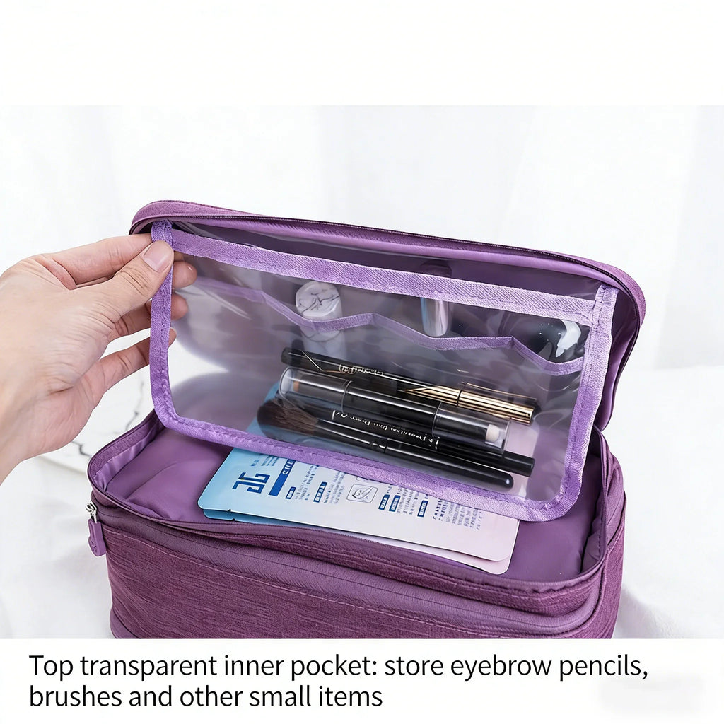 Travel Bra & Underwear Organizer Bag – Waterproof with Dividers