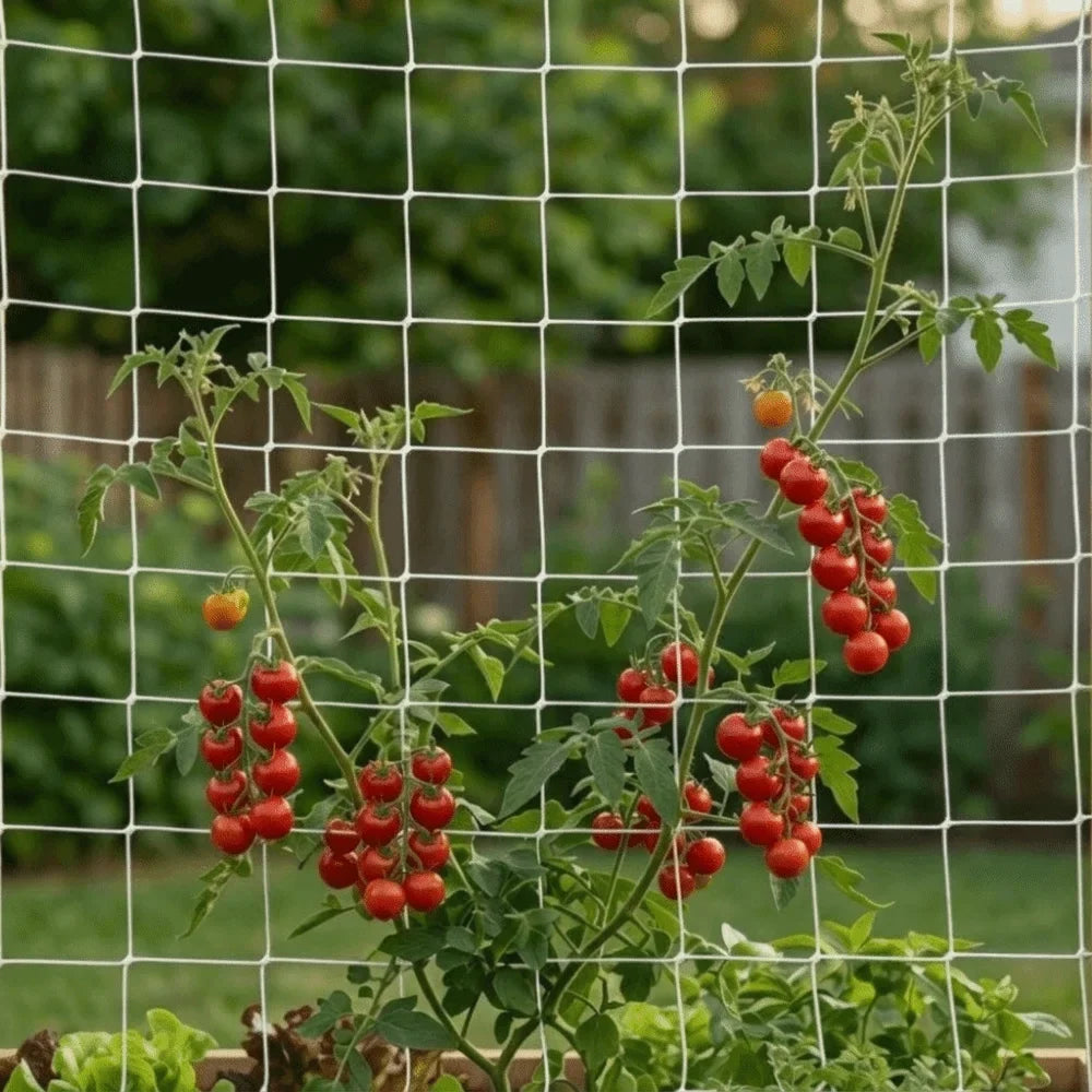 5x30 FT Polyester Plant Trellis Net | 6-Inch Climbing Mesh