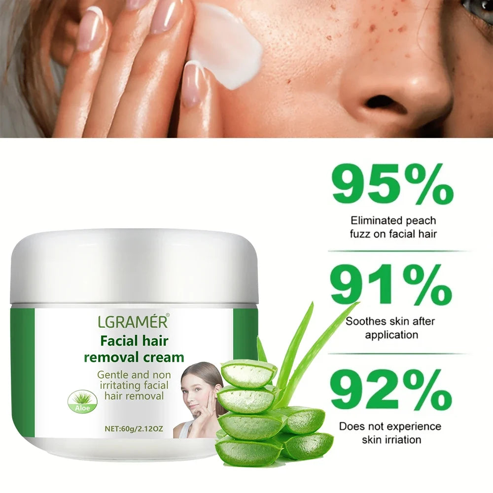 REAROYA Aloe Vera Hair Removal Cream 60g – Painless Depilatory