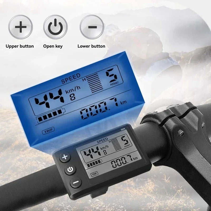 Ebike Sine Wave Controller 24V/36V/48V 17A + S866 LCD | 350W