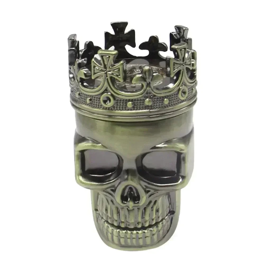 Skull Herb Grinder 3-Layer Mini Spice Crusher | Bronze